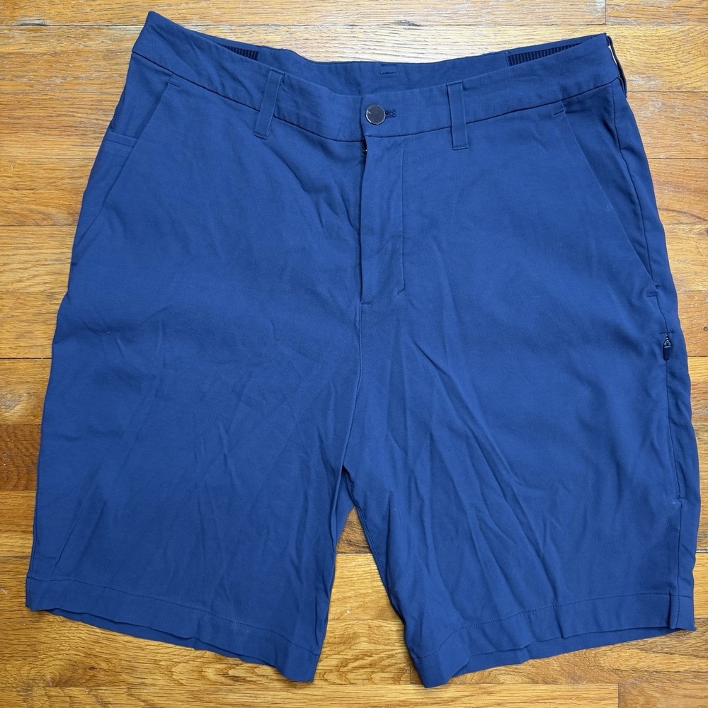 Lululemon Men's ABC Shorts 33 Navy Classic Fit Golf 9"‎ Casual Chino Stretch